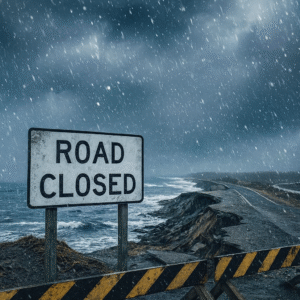 a dramatic coastal s